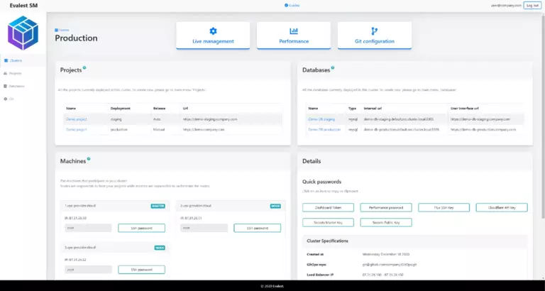 Evalest Server Management